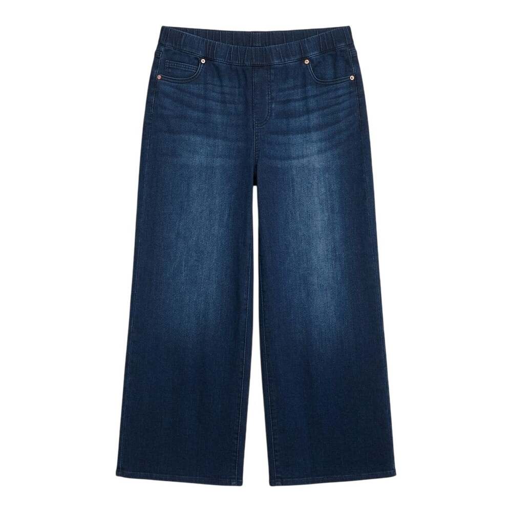 Land's End Starfish Wide Leg Denim Pant Size XLP - Picture 1 of 6
